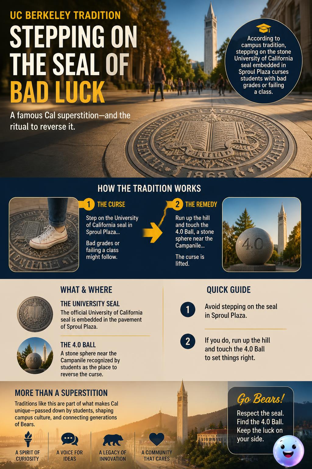 Stepping on the seal of bad luck