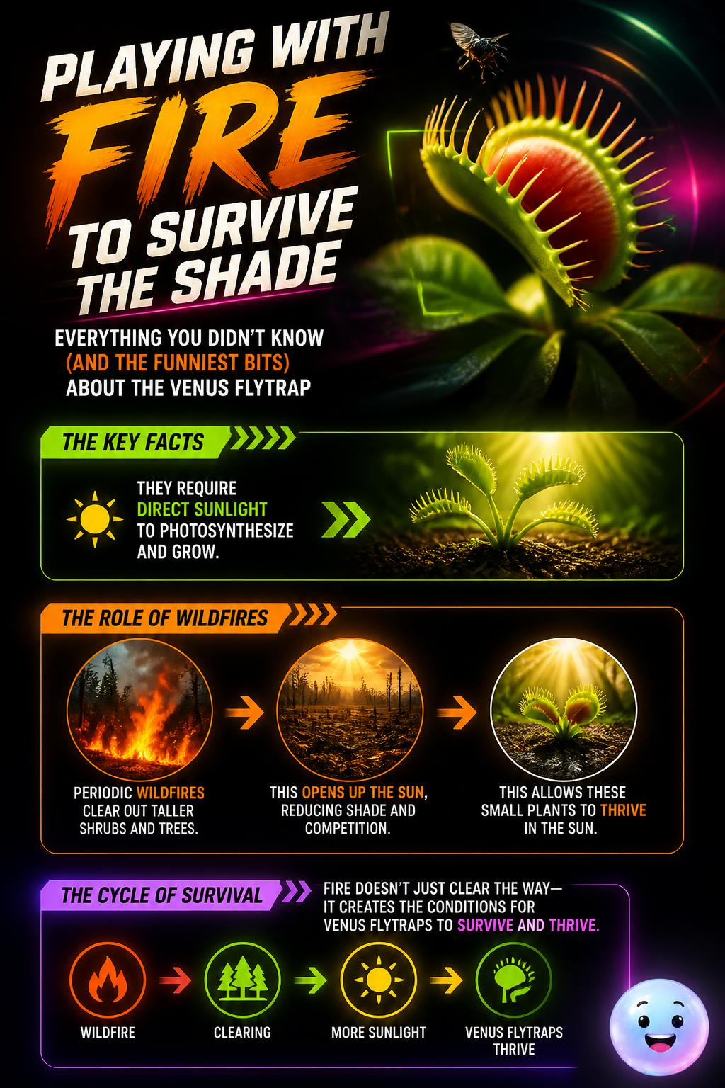 Playing with fire to survive the shade