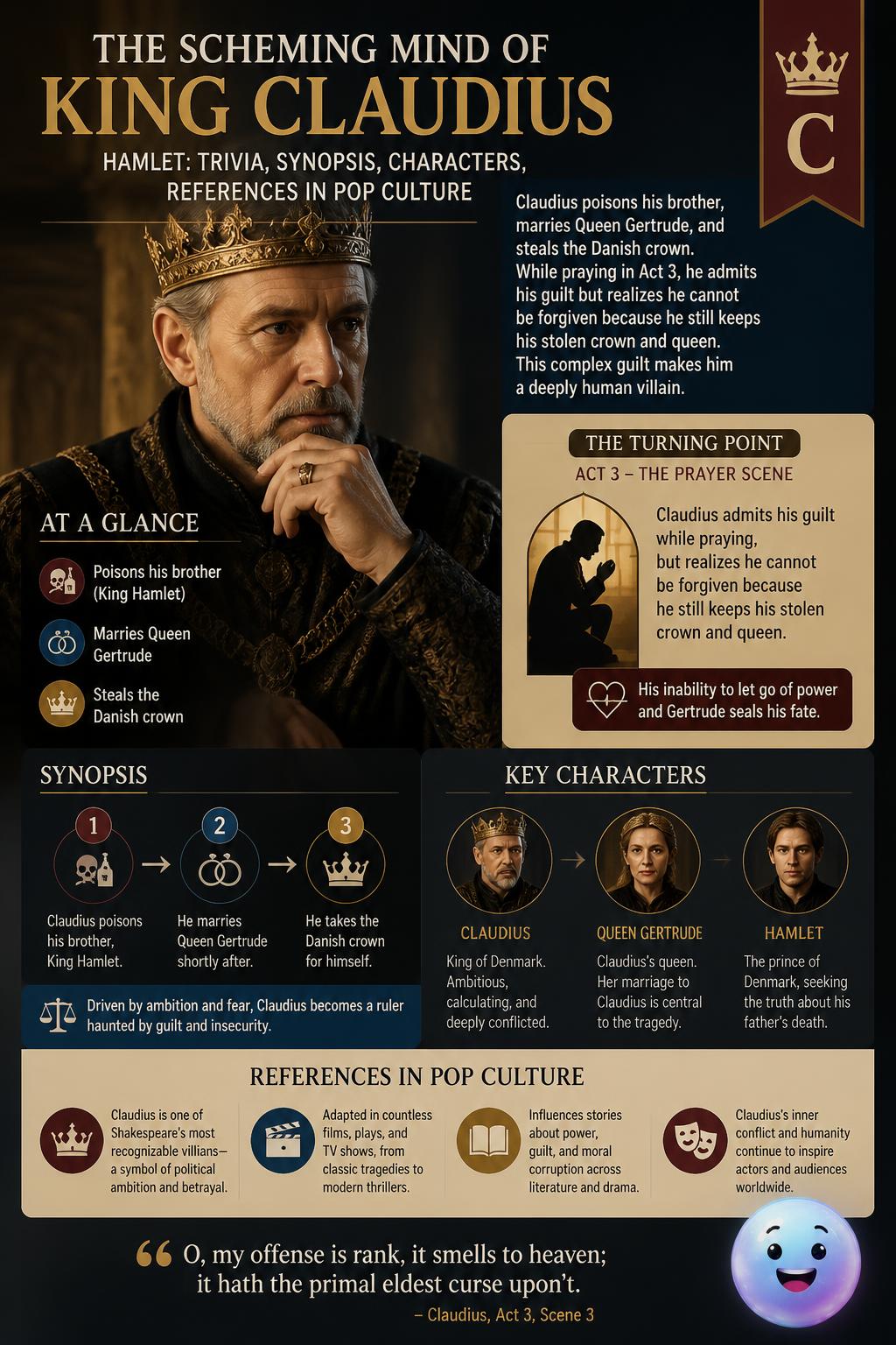 The scheming mind of King Claudius