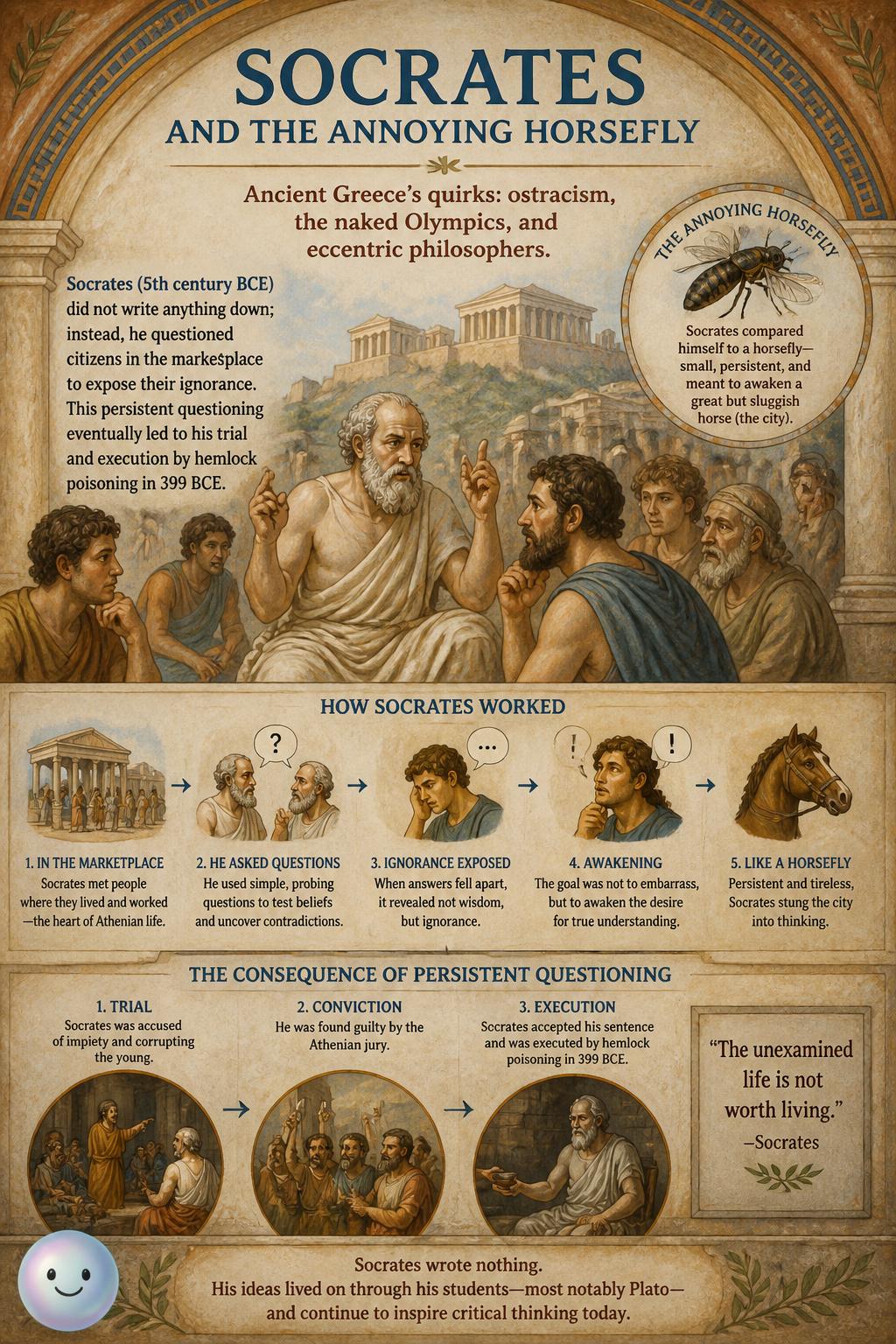 Socrates and the annoying horsefly