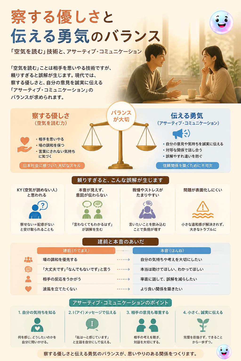 察する優しさと伝える勇気のバランス
