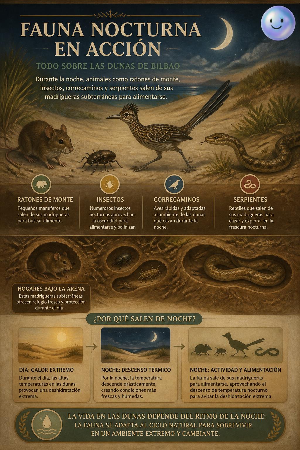 Fauna nocturna en acción