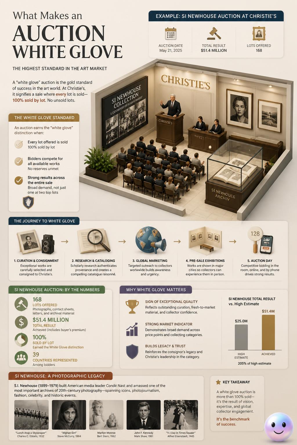 What makes an auction white glove