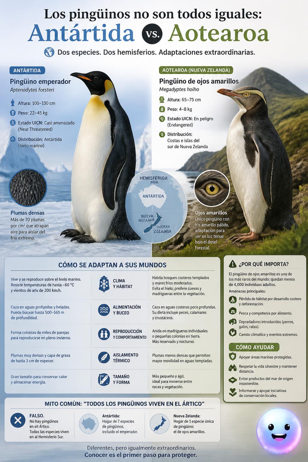 El pingüino que rebuzna en la playa
