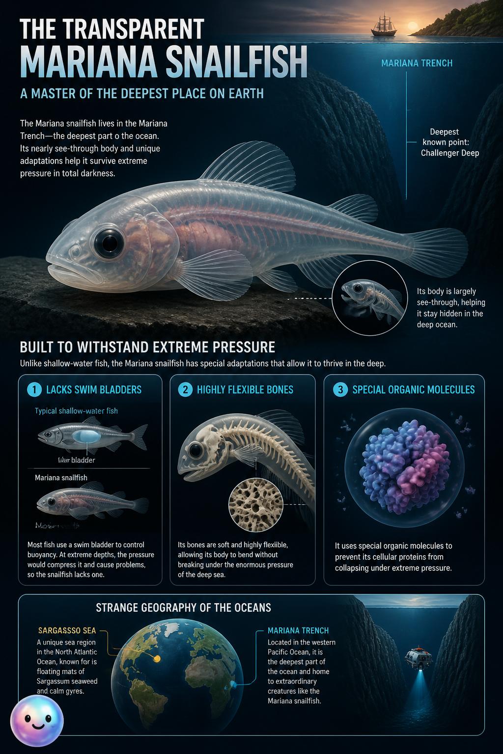 The transparent Mariana snailfish