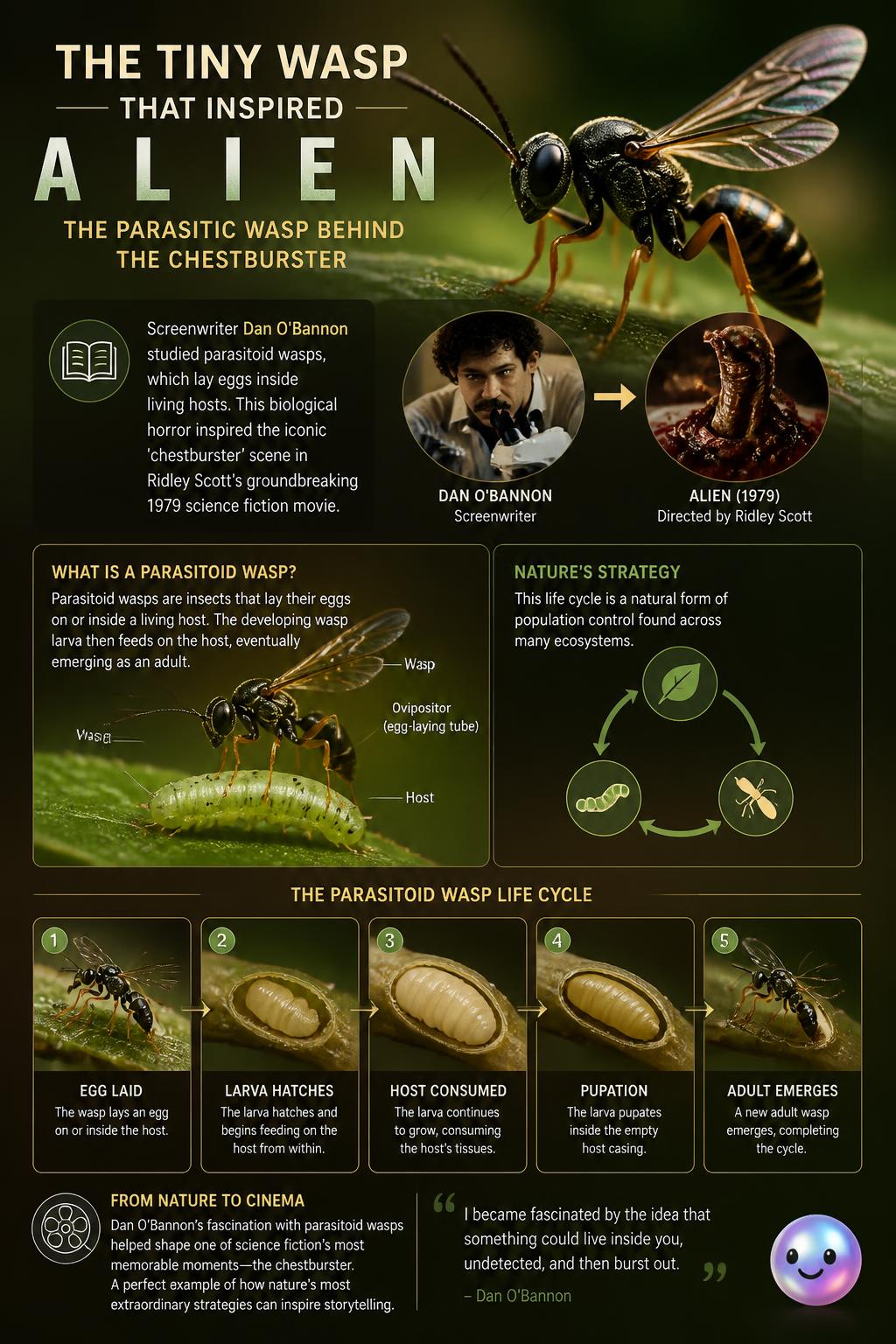 The parasitic wasp behind the Alien Xenomorph