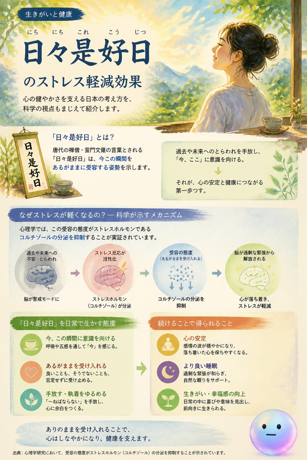 日々是好日のストレス軽減効果