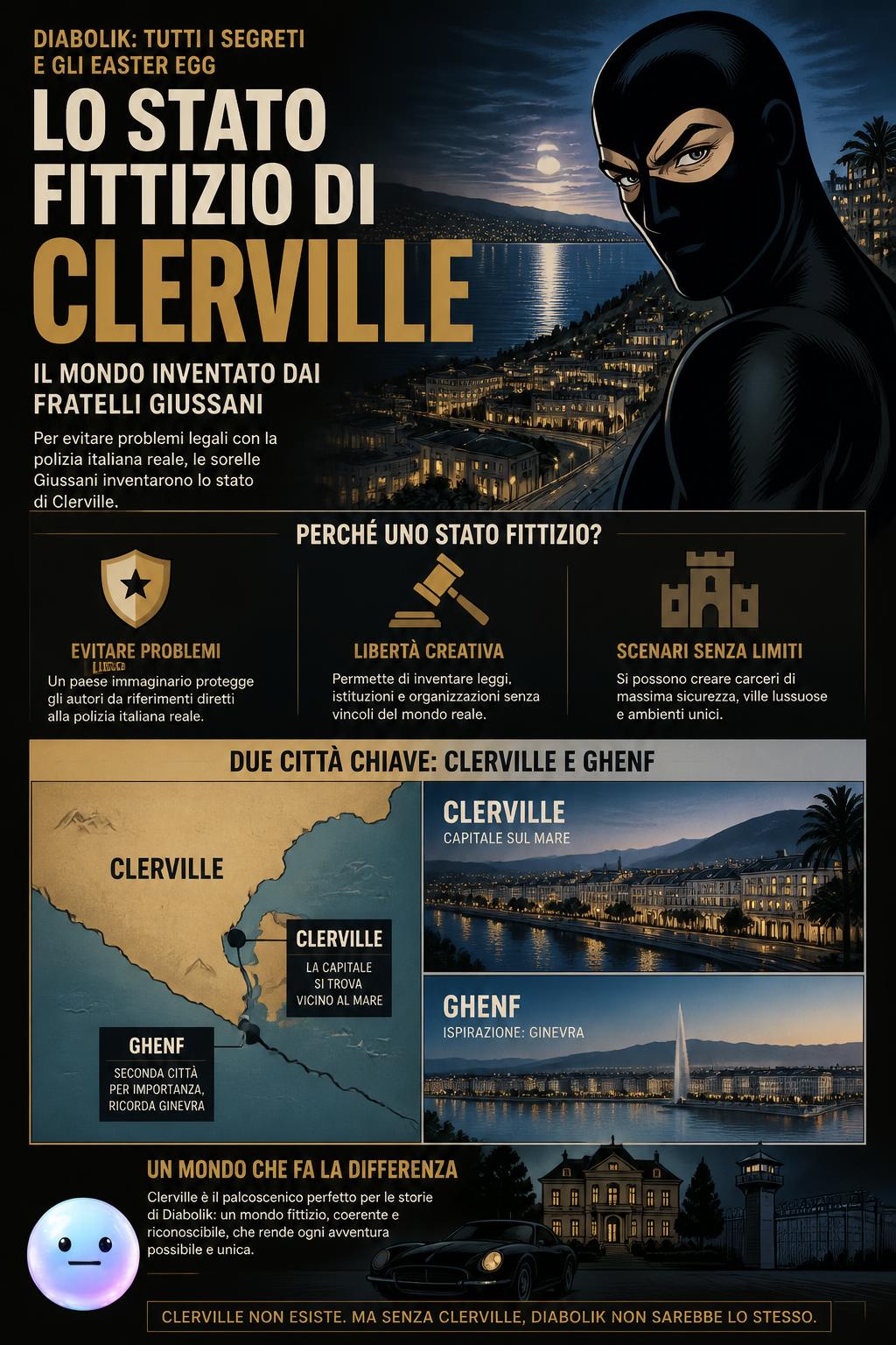 Lo stato fittizio di Clerville e l'atmosfera noir