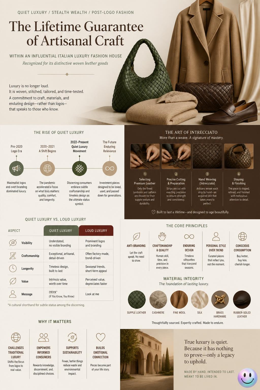 A lifetime guarantee of artisanal craft