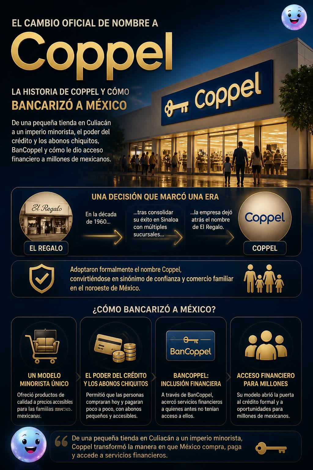 El cambio oficial de nombre a Coppel