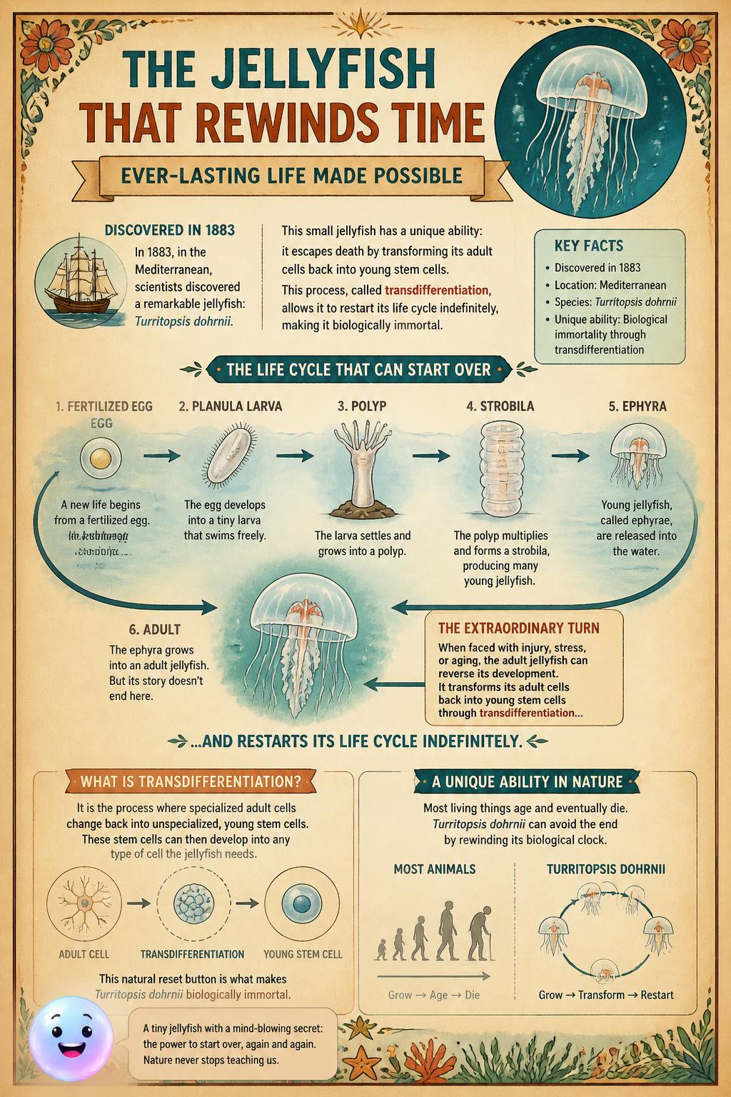 The jellyfish that rewinds time