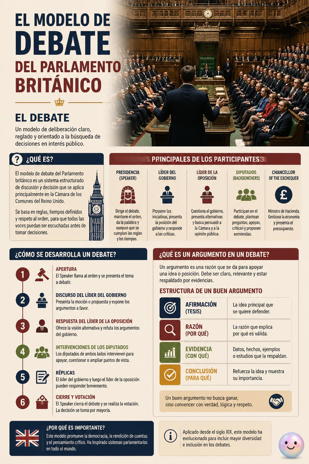 El modelo de debate del parlamento británico