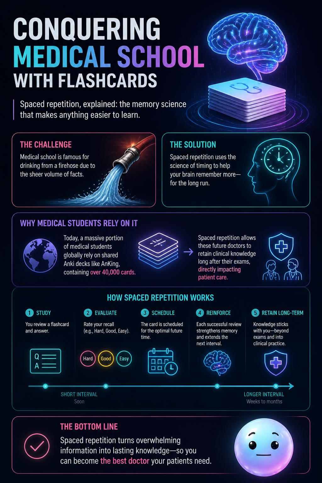 Conquering medical school with flashcards