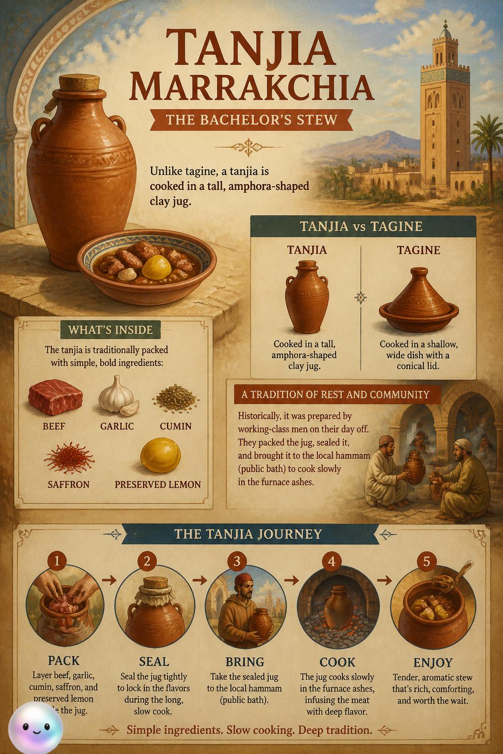 Tanjia Marrakchia, the bachelor's stew