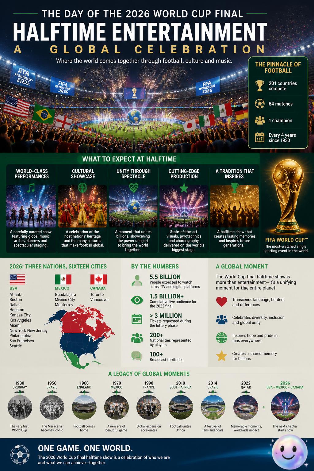 A star-studded halftime entertainment spectacle
