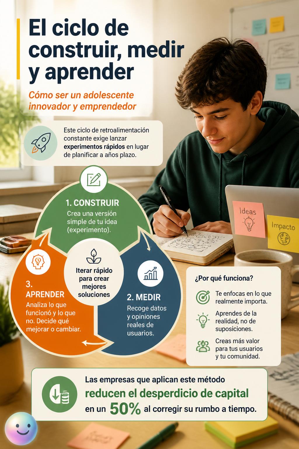 El ciclo de construir, medir y aprender