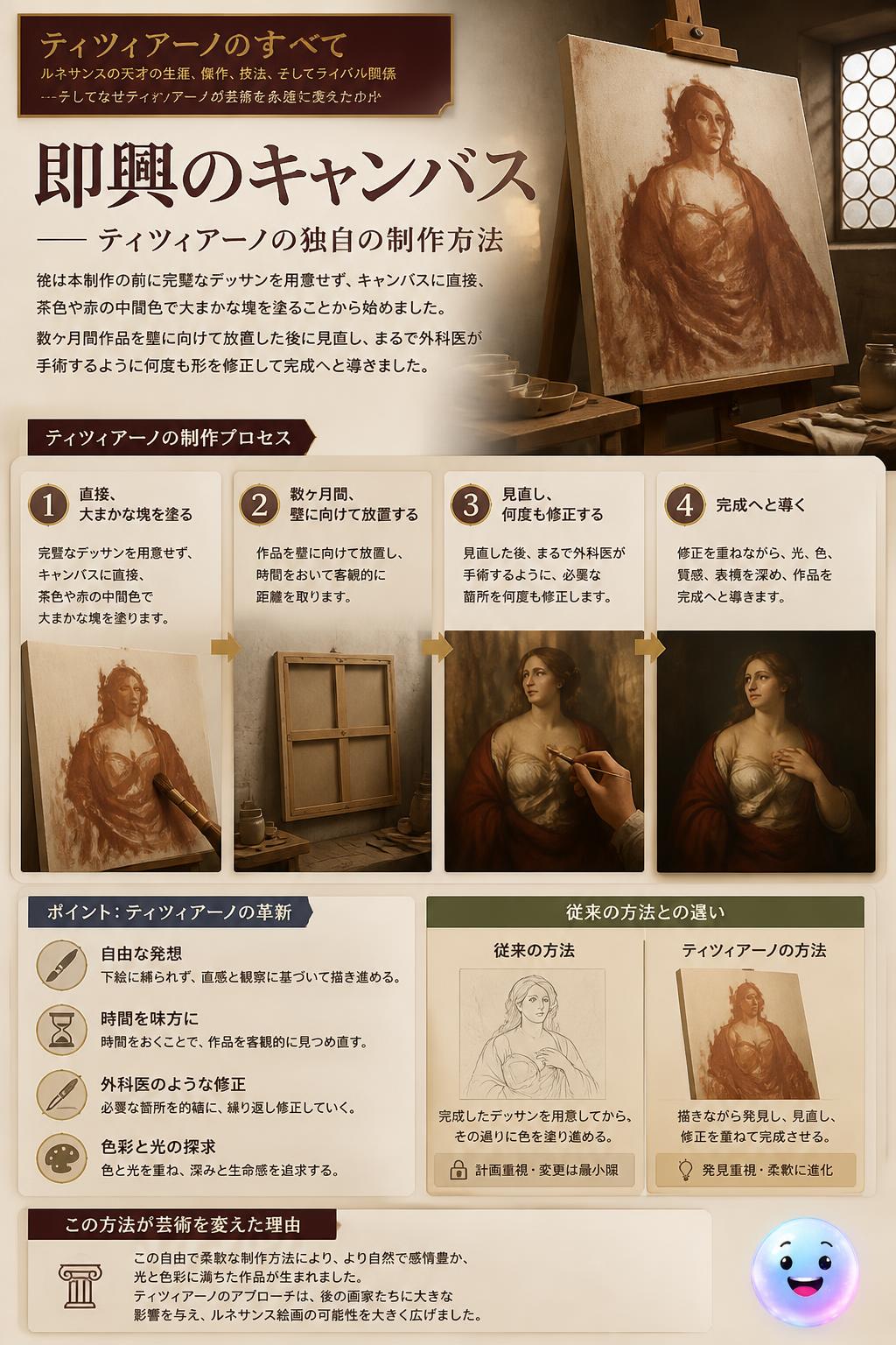 下絵を持たない即興のキャンバス