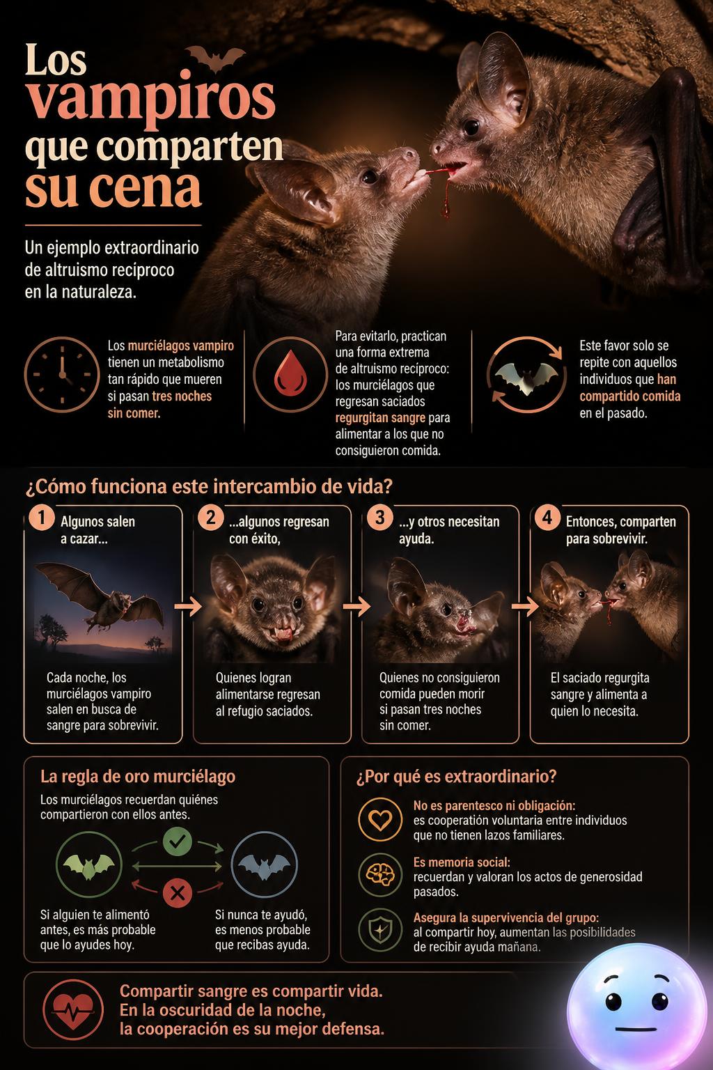 Los vampiros que comparten su cena