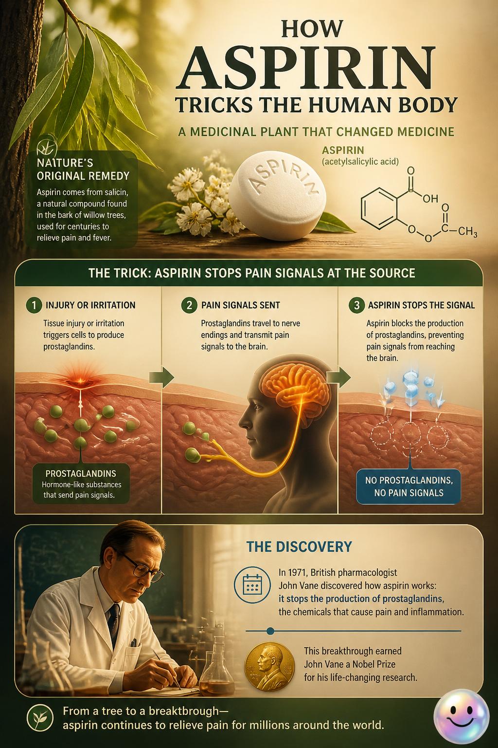 How aspirin tricks the human body