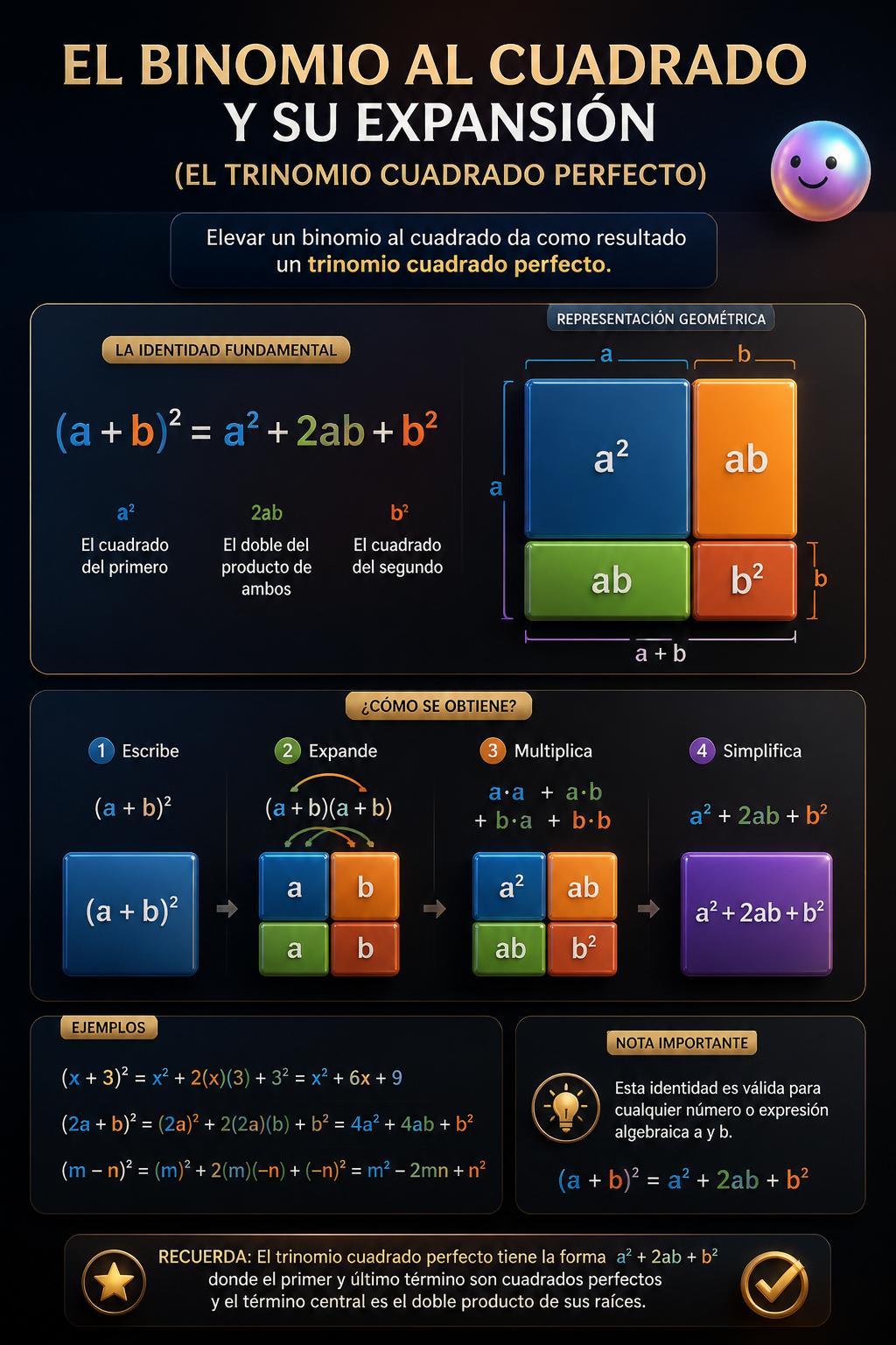 El binomio al cuadrado y su expansión
