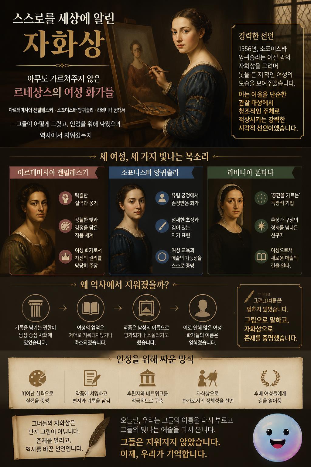 스스로를 세상에 알린 자화상