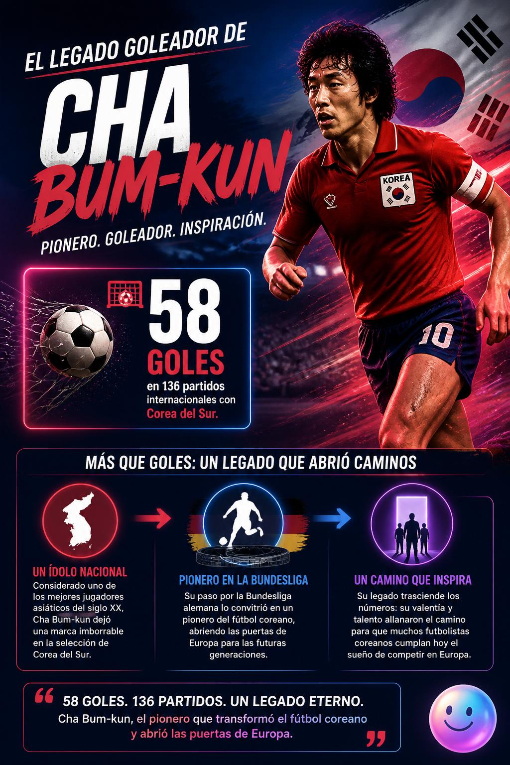 El legado goleador de Cha Bum-kun