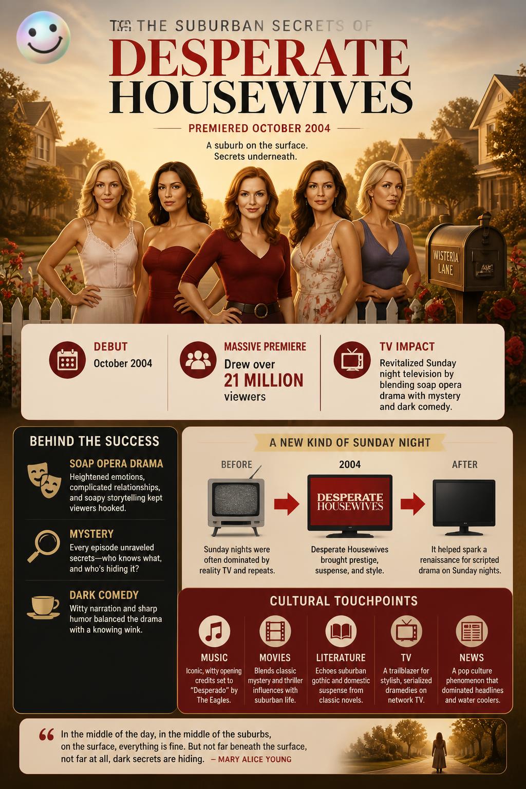 The suburban secrets of Desperate Housewives