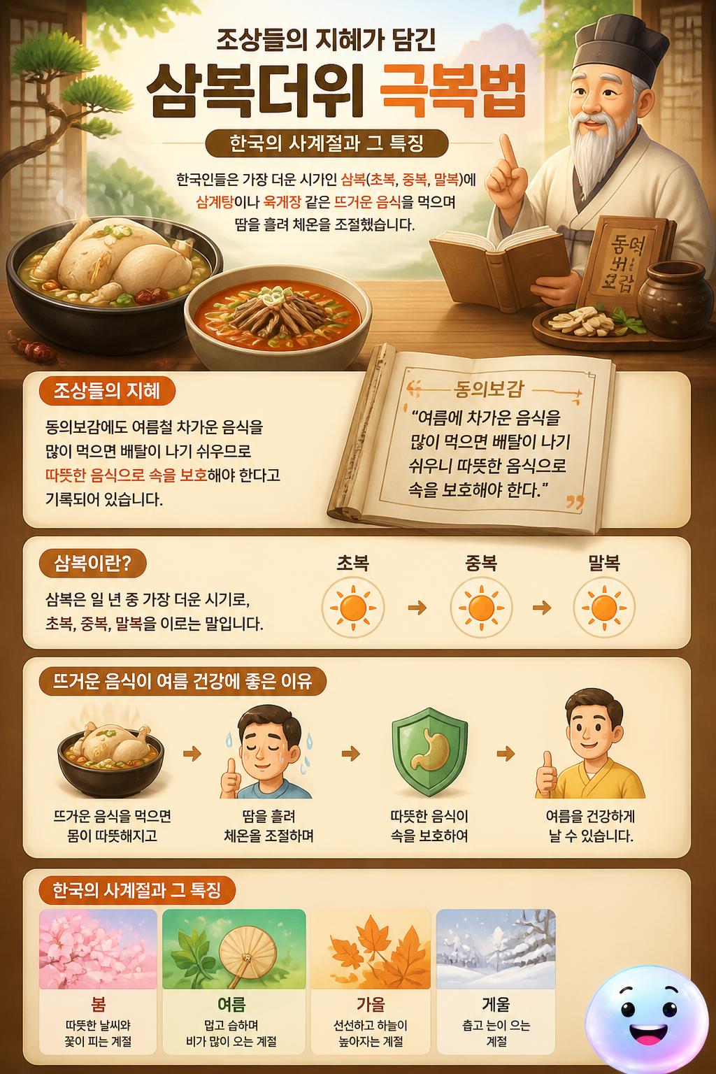 조상들의 지혜가 담긴 삼복더위 극복법
