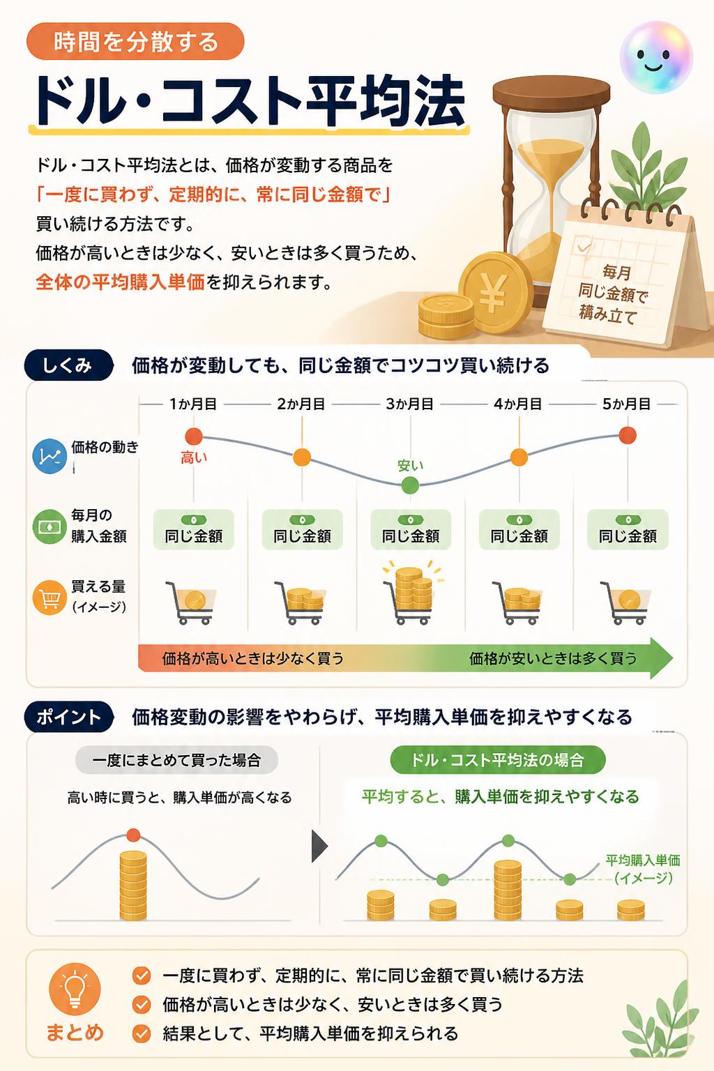 時間を分散する「ドル・コスト平均法」