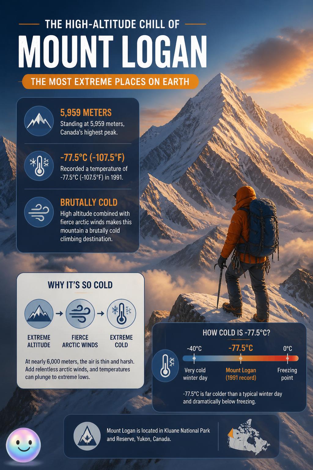 The high-altitude chill of Mount Logan