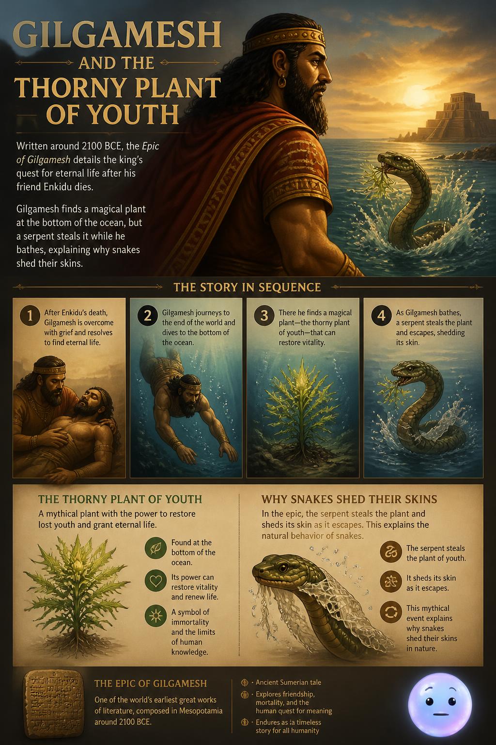 Gilgamesh and the thorny plant of youth