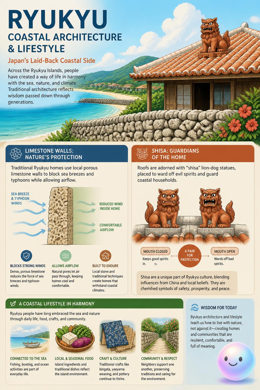 Ryukyu coastal architecture and lifestyle