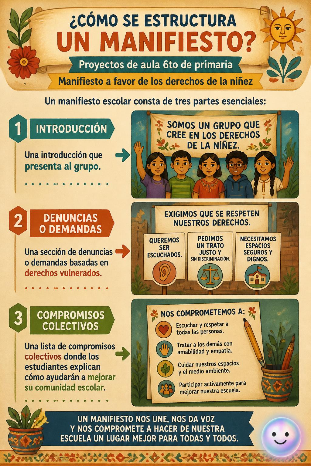 Cómo se estructura un manifiesto
