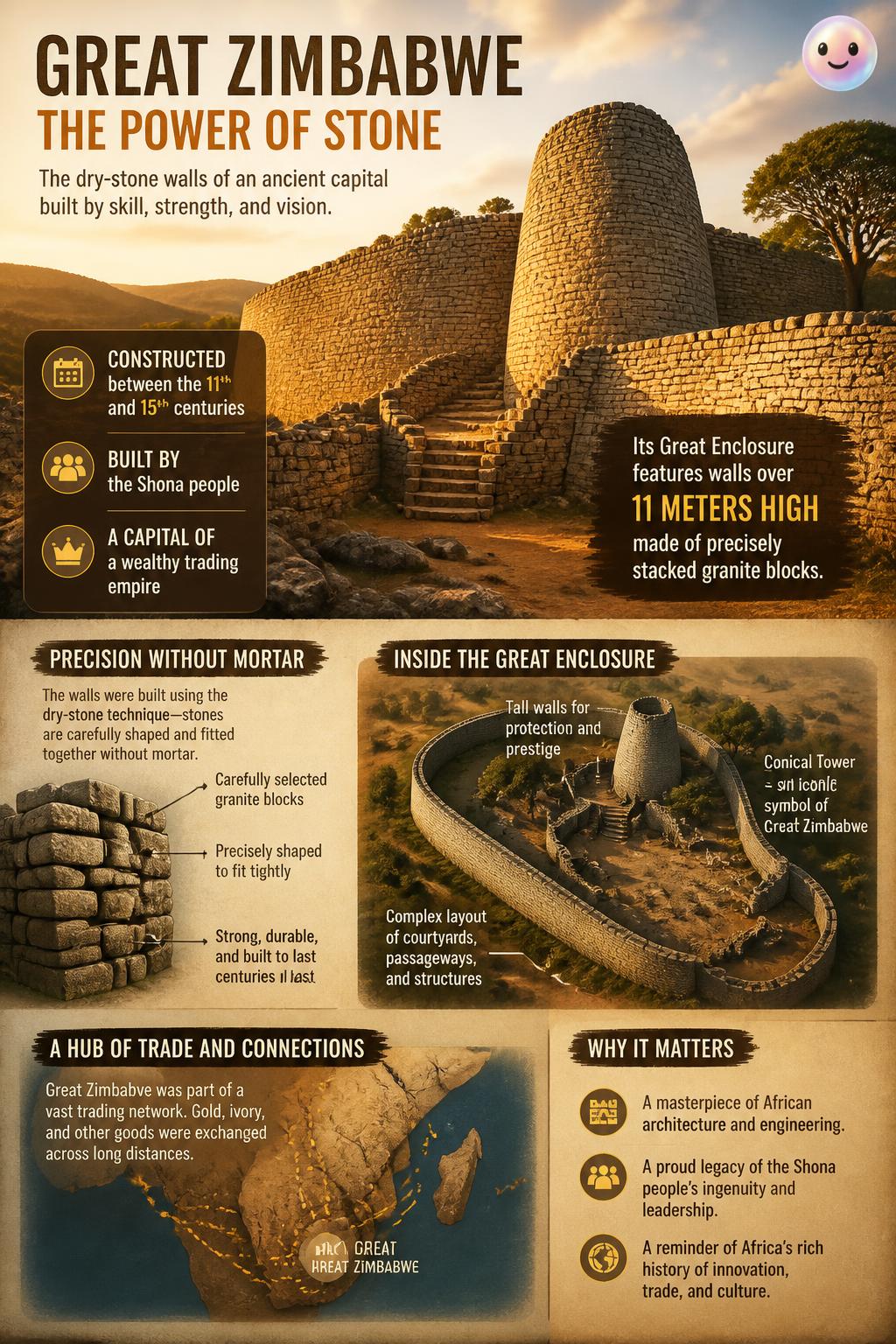 The dry-stone walls of Great Zimbabwe