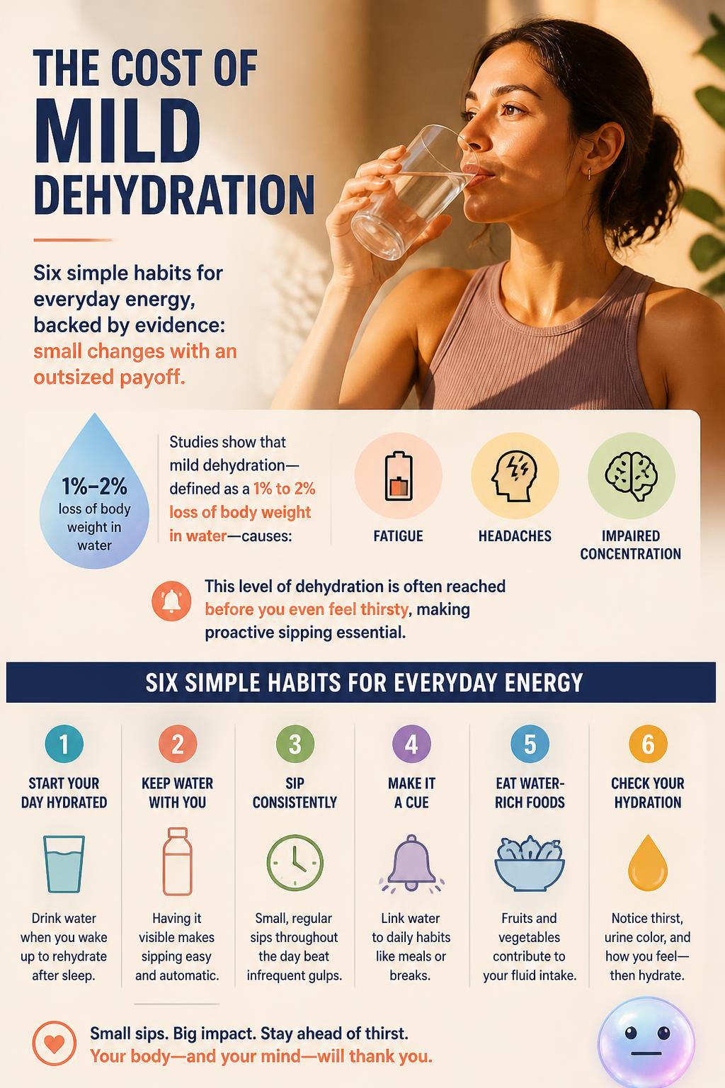 The cost of mild dehydration