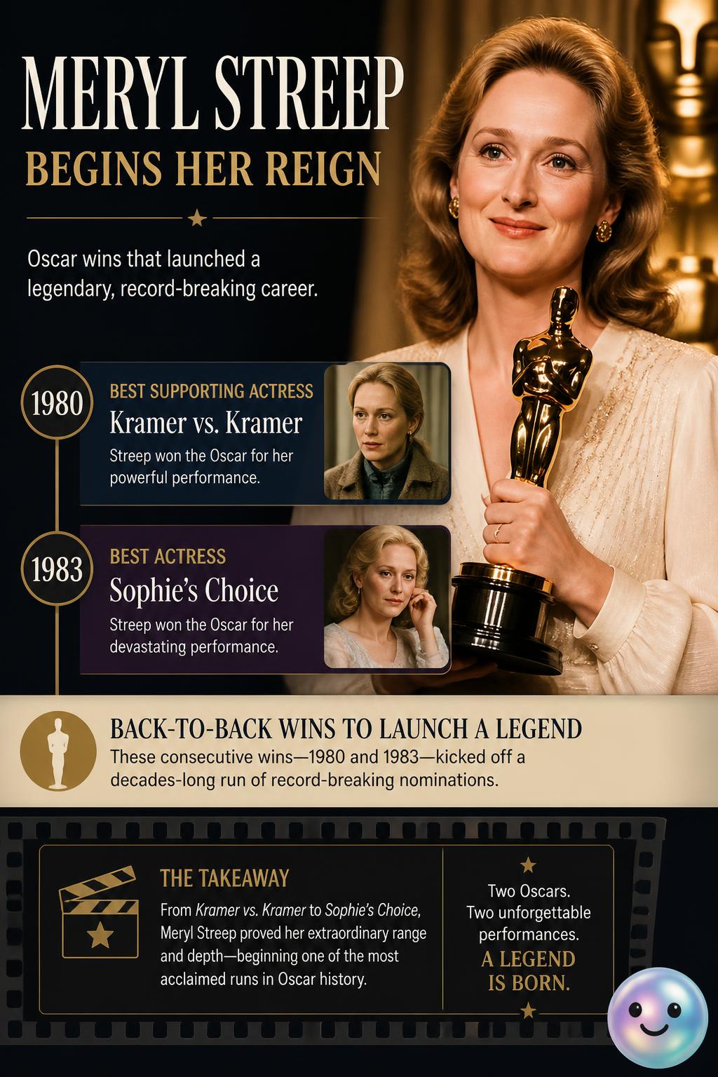 Meryl Streep begins her reign