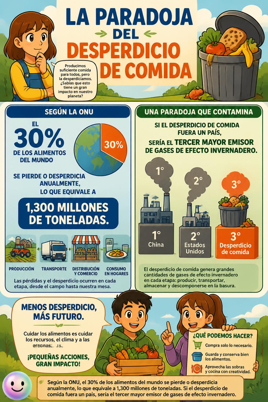 La paradoja del desperdicio de comida