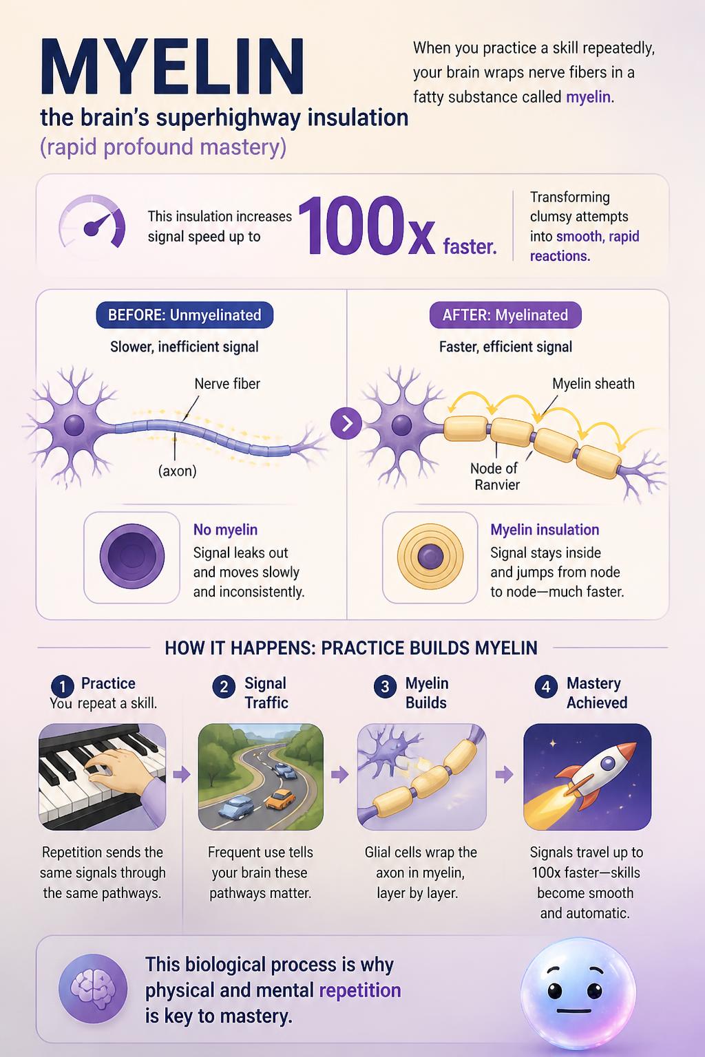 Myelin the brain's superhighway insulation