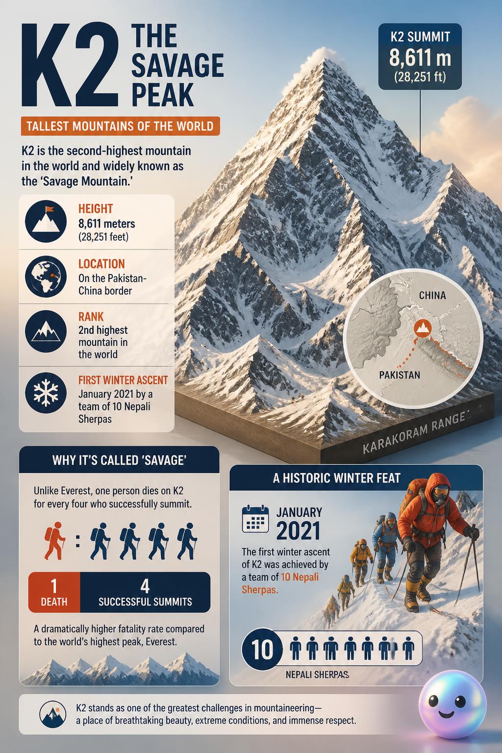 The savage peak of K2