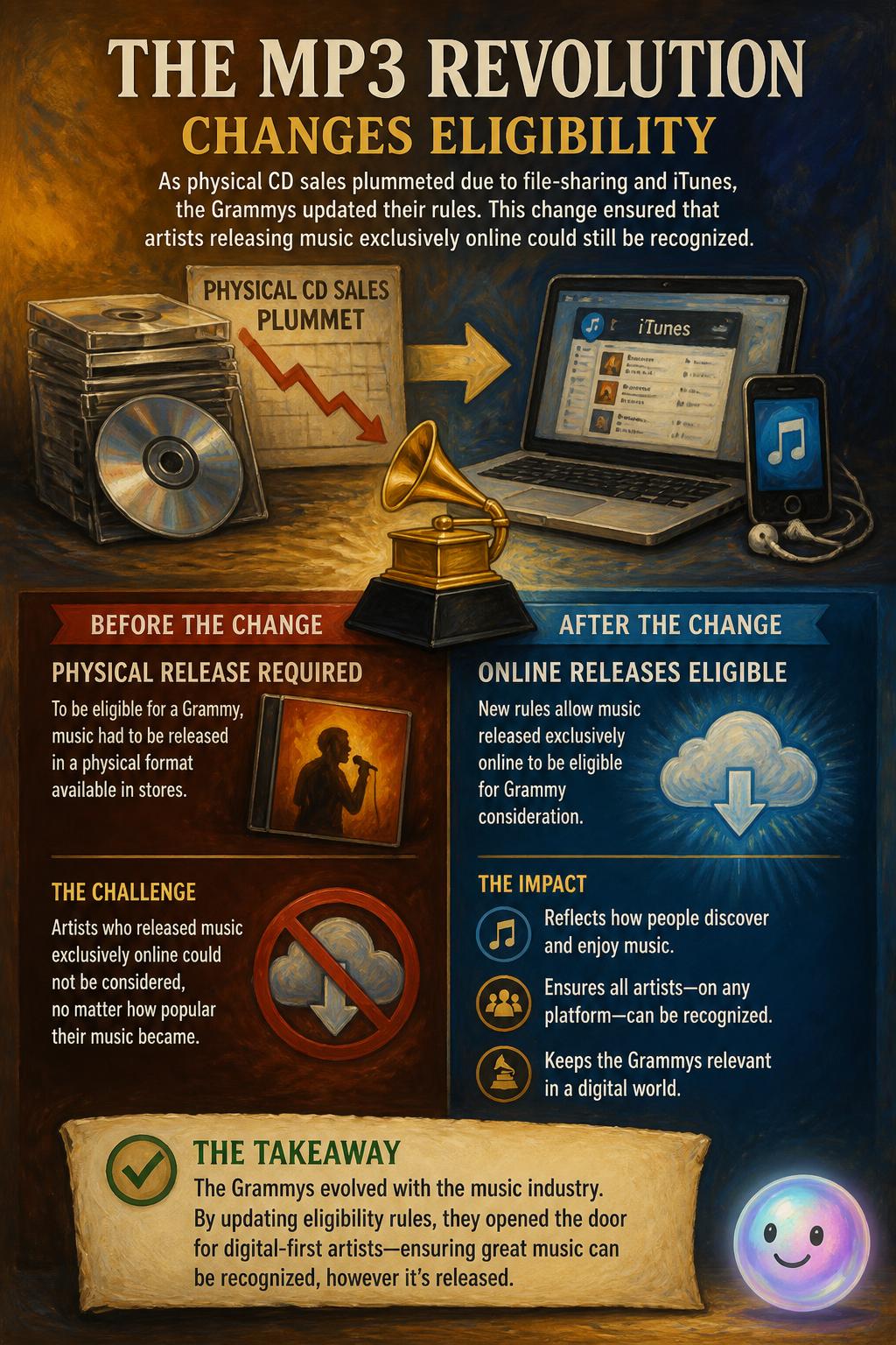 The MP3 revolution changes eligibility