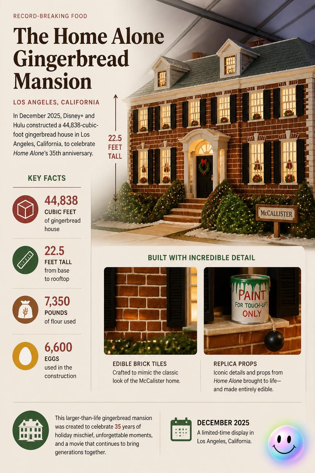 The Home Alone gingerbread mansion in Los Angeles