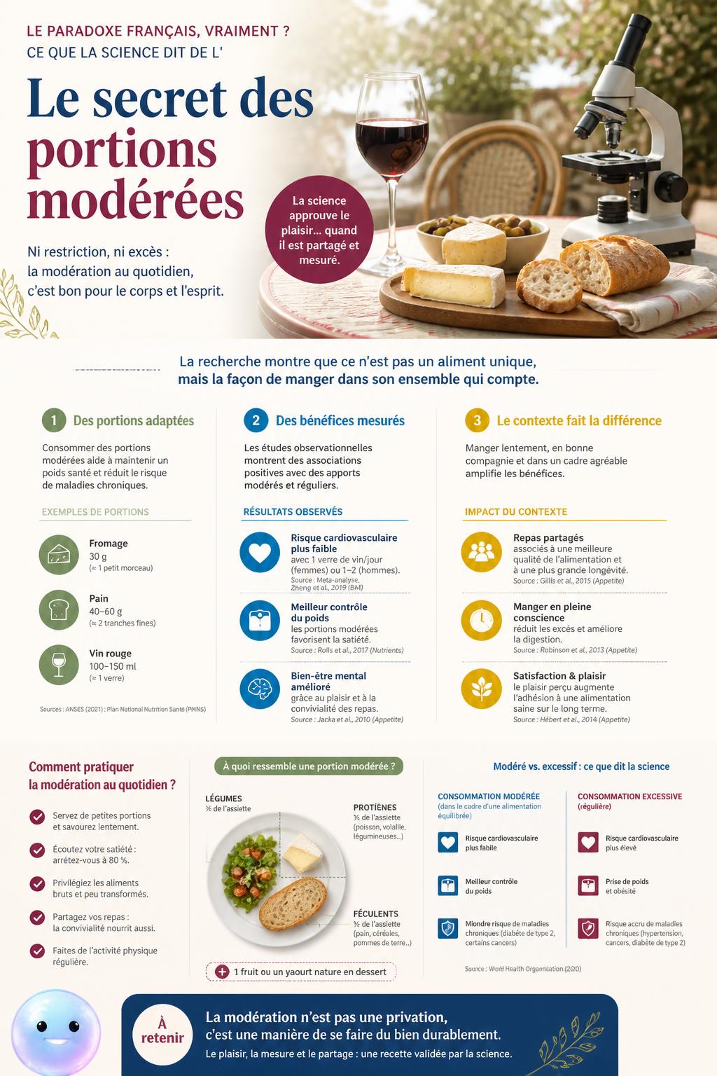 Le secret des portions modérées