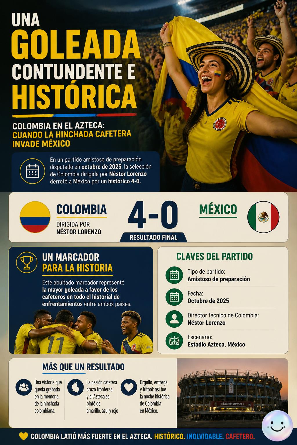 Una goleada contundente e histórica