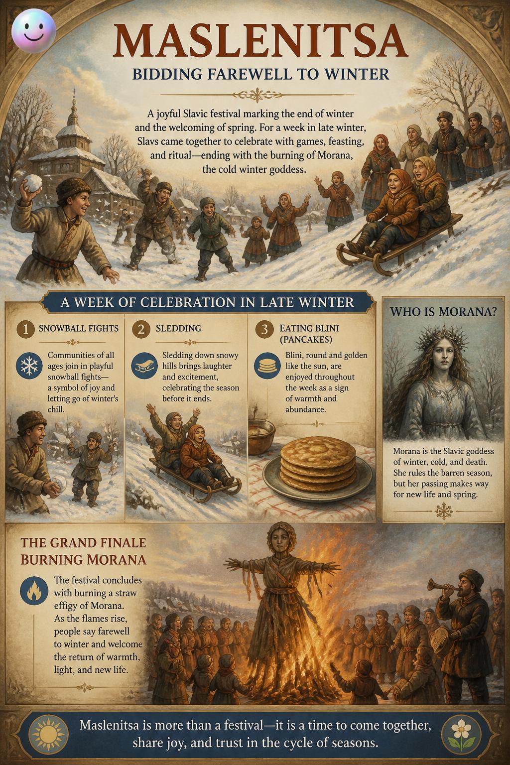 Maslenitsa and bidding farewell to winter