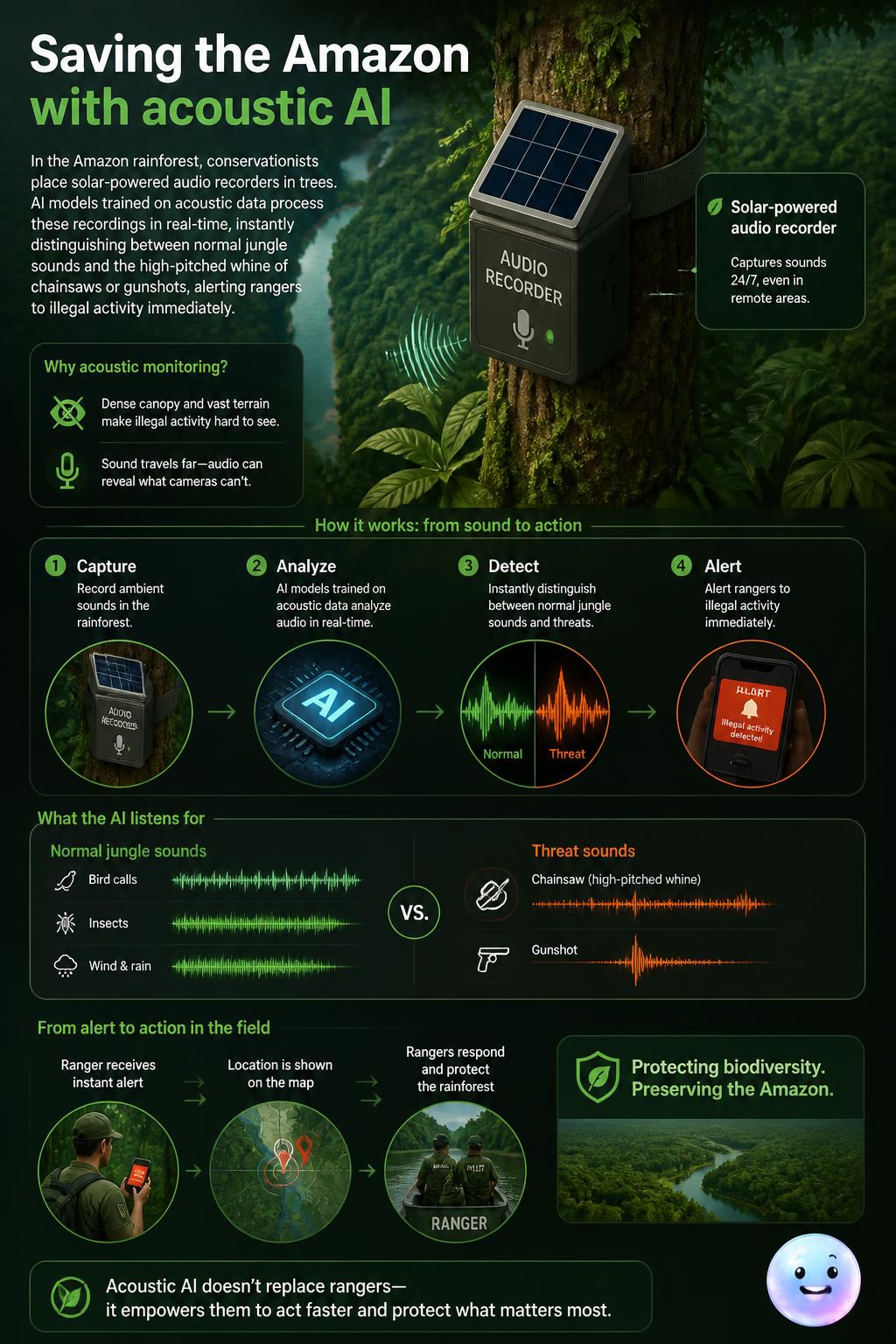 Saving the Amazon with acoustic AI