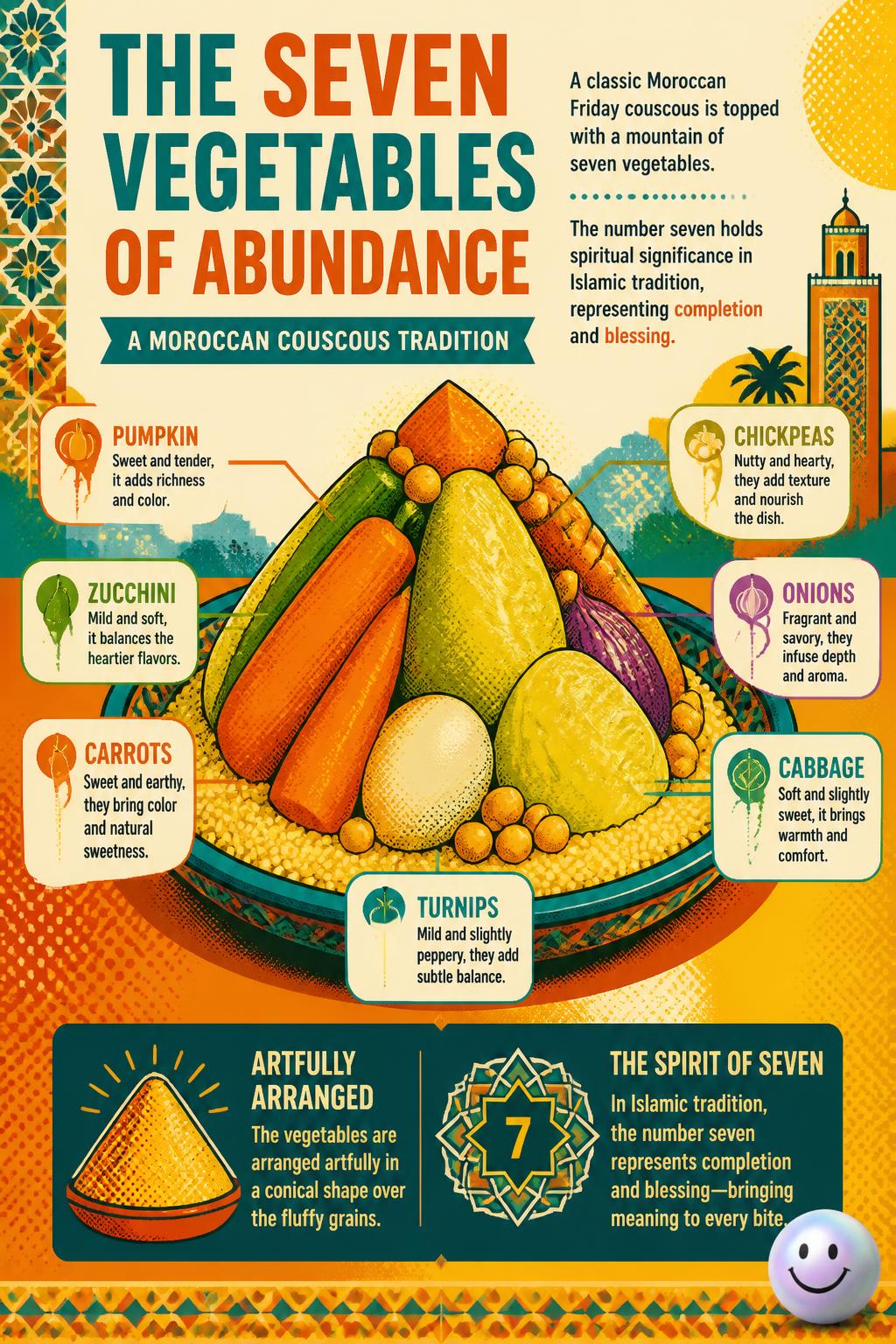 The seven vegetables of abundance