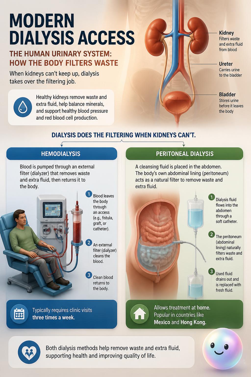 Modern dialysis access