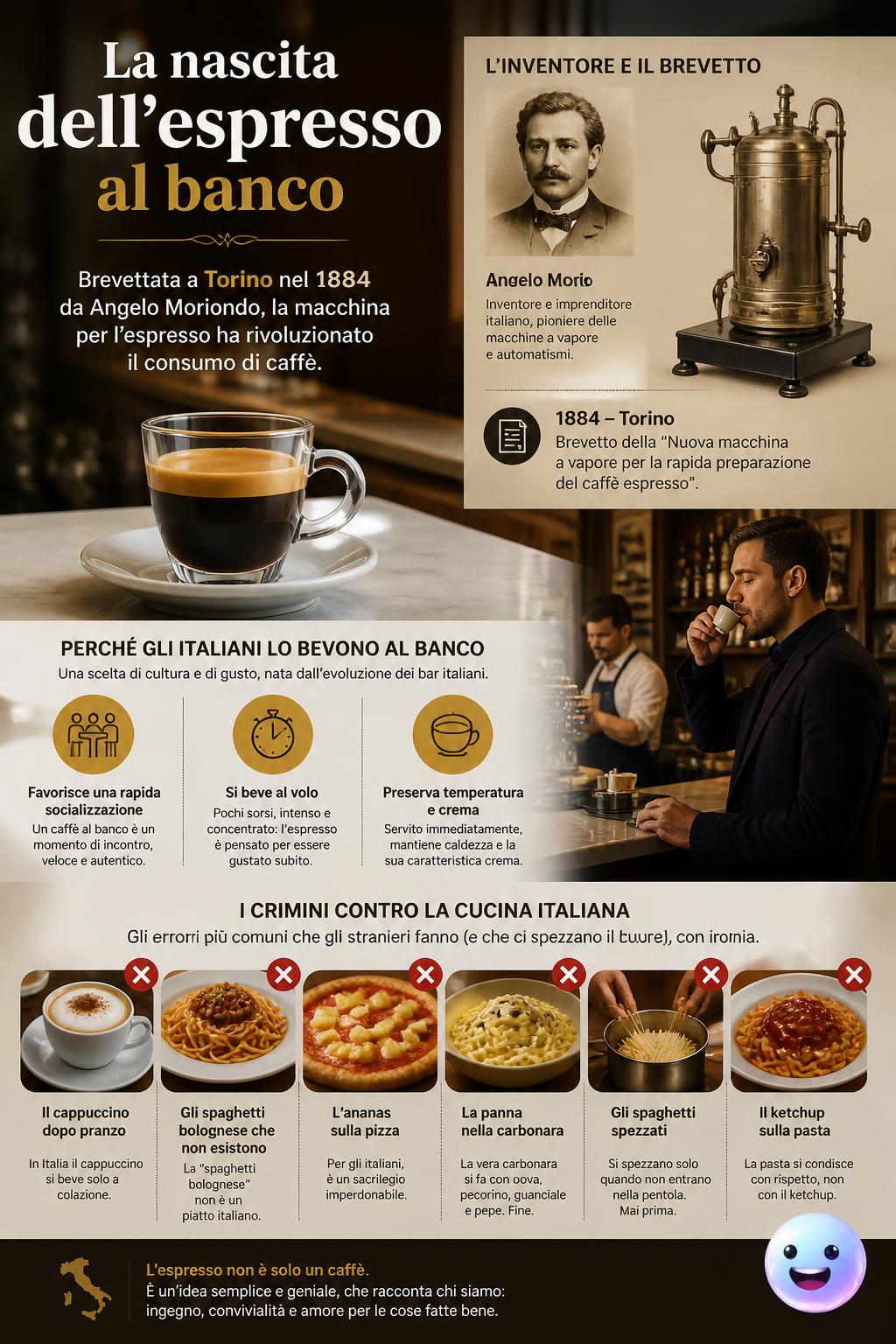 La nascita dell'espresso al banco