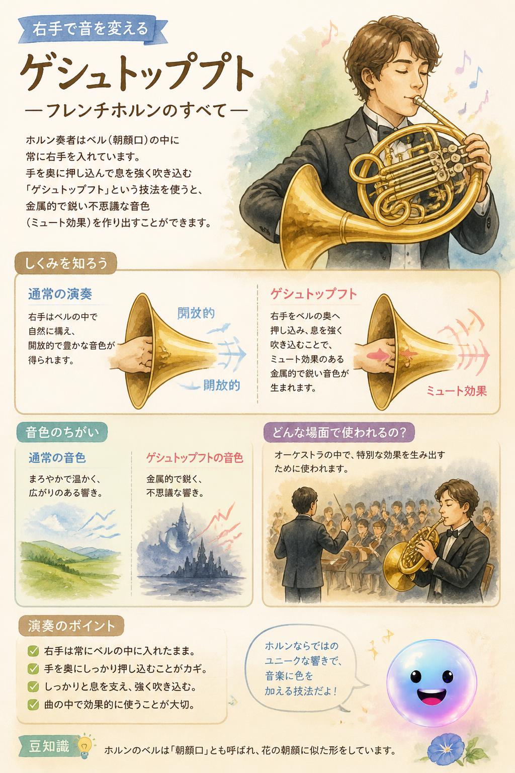 右手で音を変えるゲシュトップフト