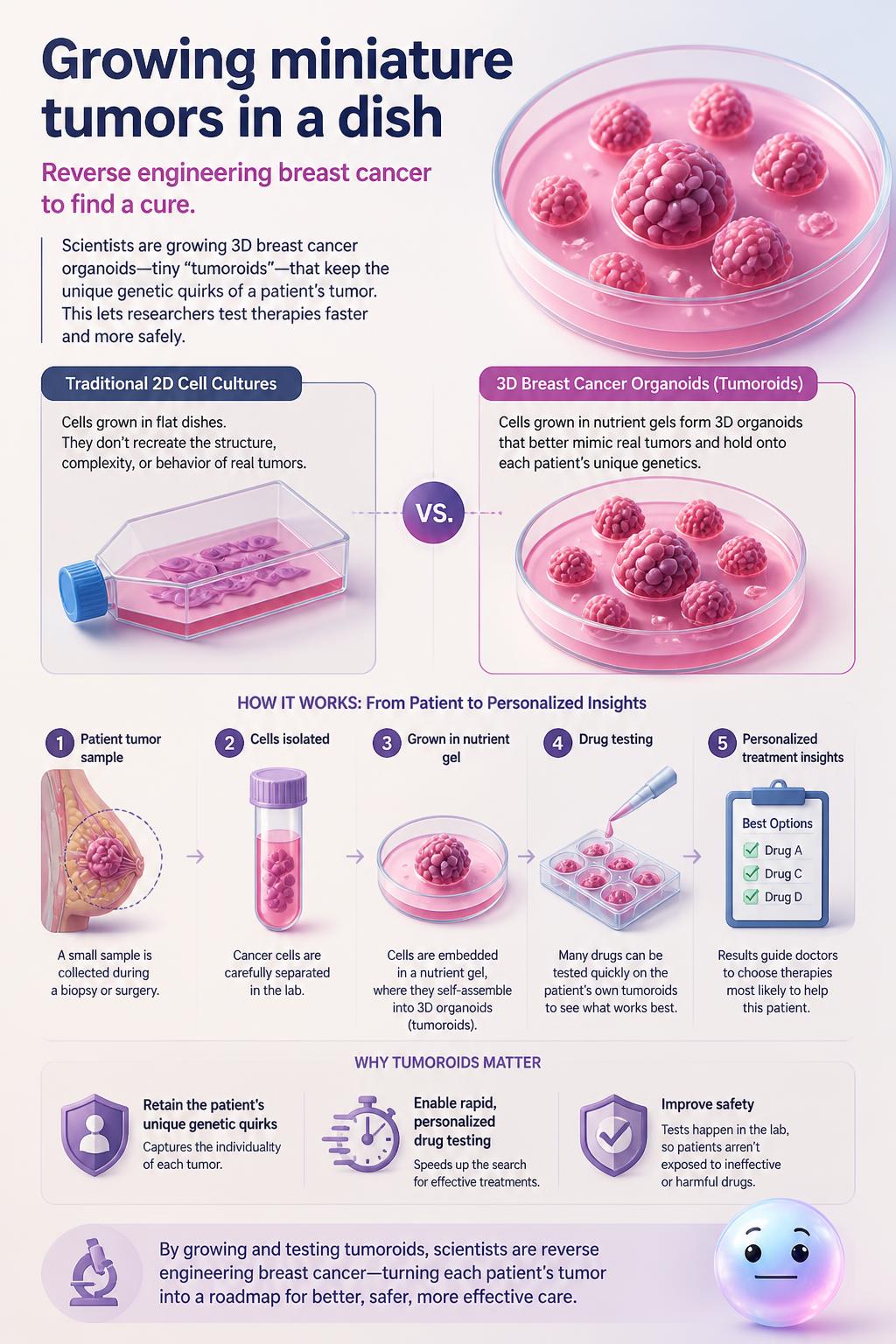 Growing miniature tumors in a dish